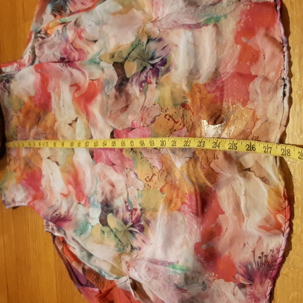 Roz & Ali Tropical Print Top Size M - Picture 6 of 13